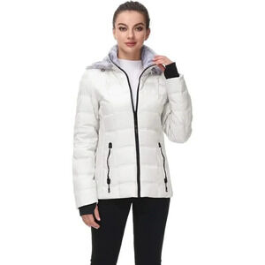 Midweight Down Puffer Warm Hooded  Winter Down Jacket for Women